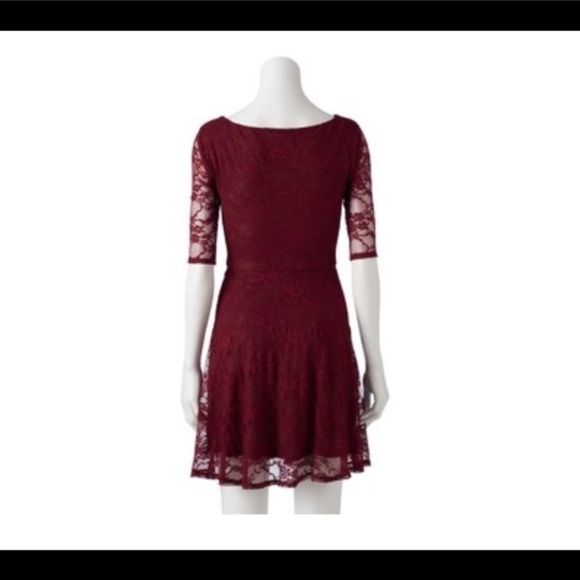 Juniors wrapper Floral Lace skater dress - Picture 1 of 4